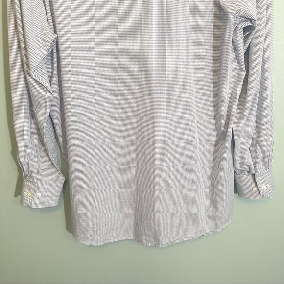 Tallia Mens Cotton Plaid Collared Slim Fit Button Down Shirt Size 16.5-32/33 - Picture 3 of 13